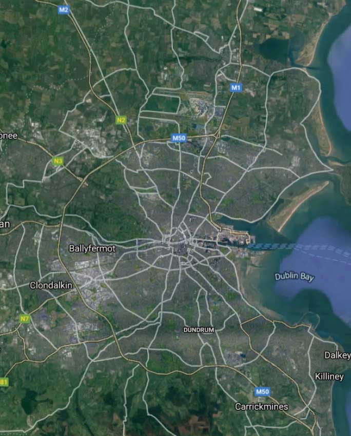 Capacity Map of Dublin